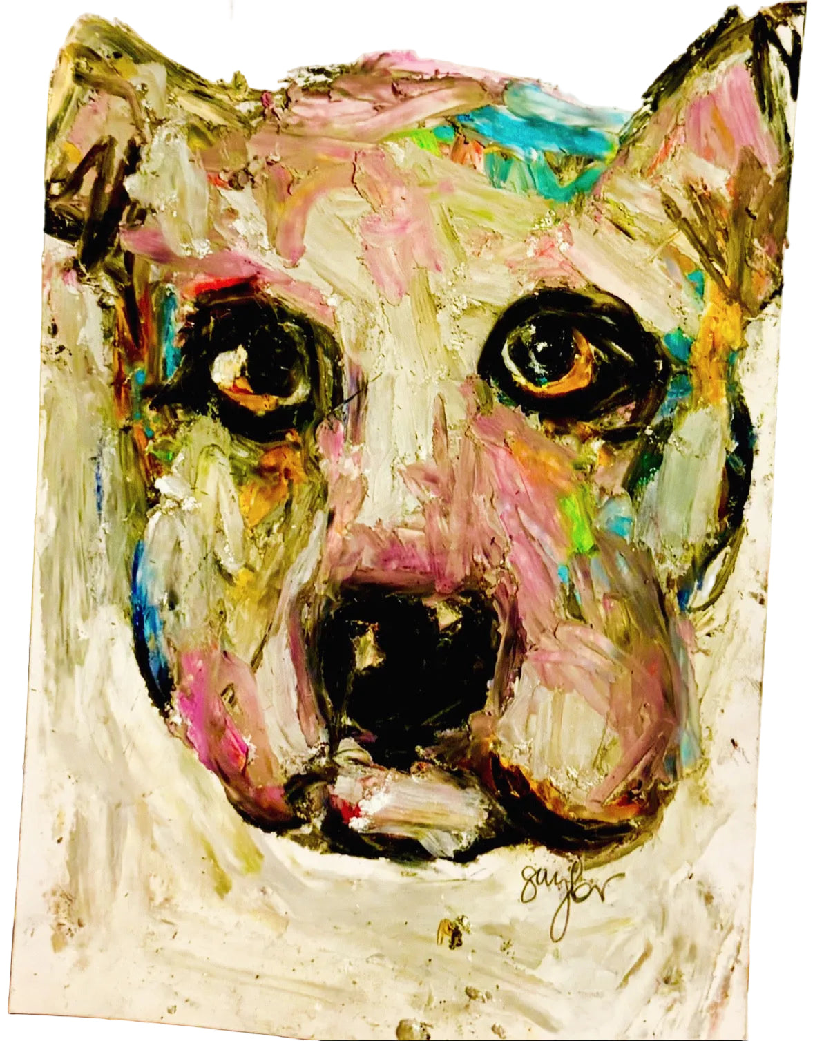 Painted plates art to display or to decorate for holidays