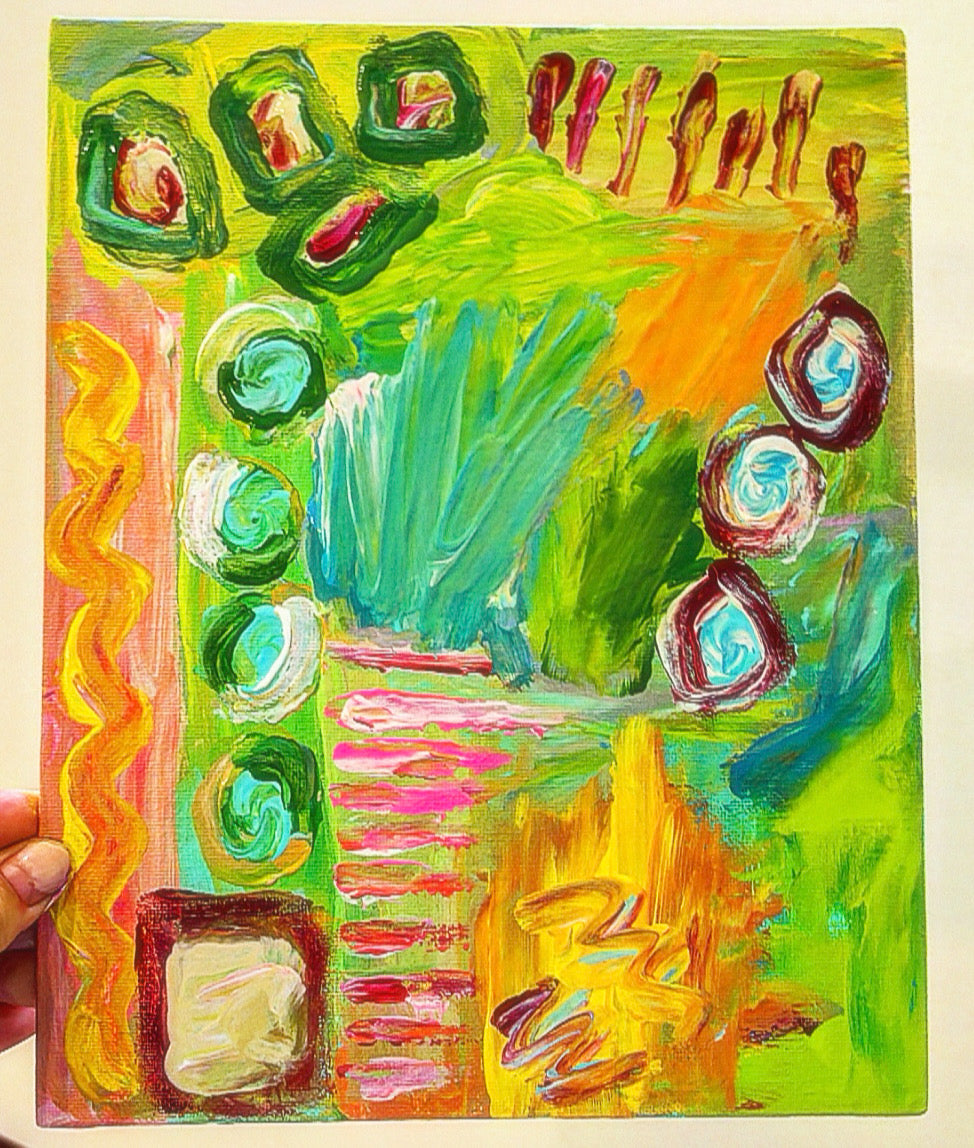 Painted plates art to display or to decorate for holidays