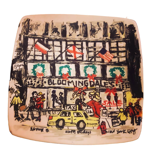 Painted plates art to display or to decorate for holidays